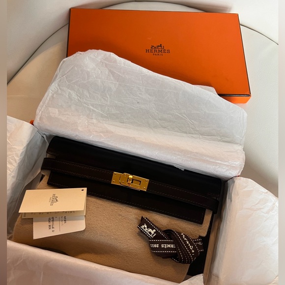 💯 Authentic Hermès Kelly Longue Wallet dark brown—SOLD - Picture 6 of 16